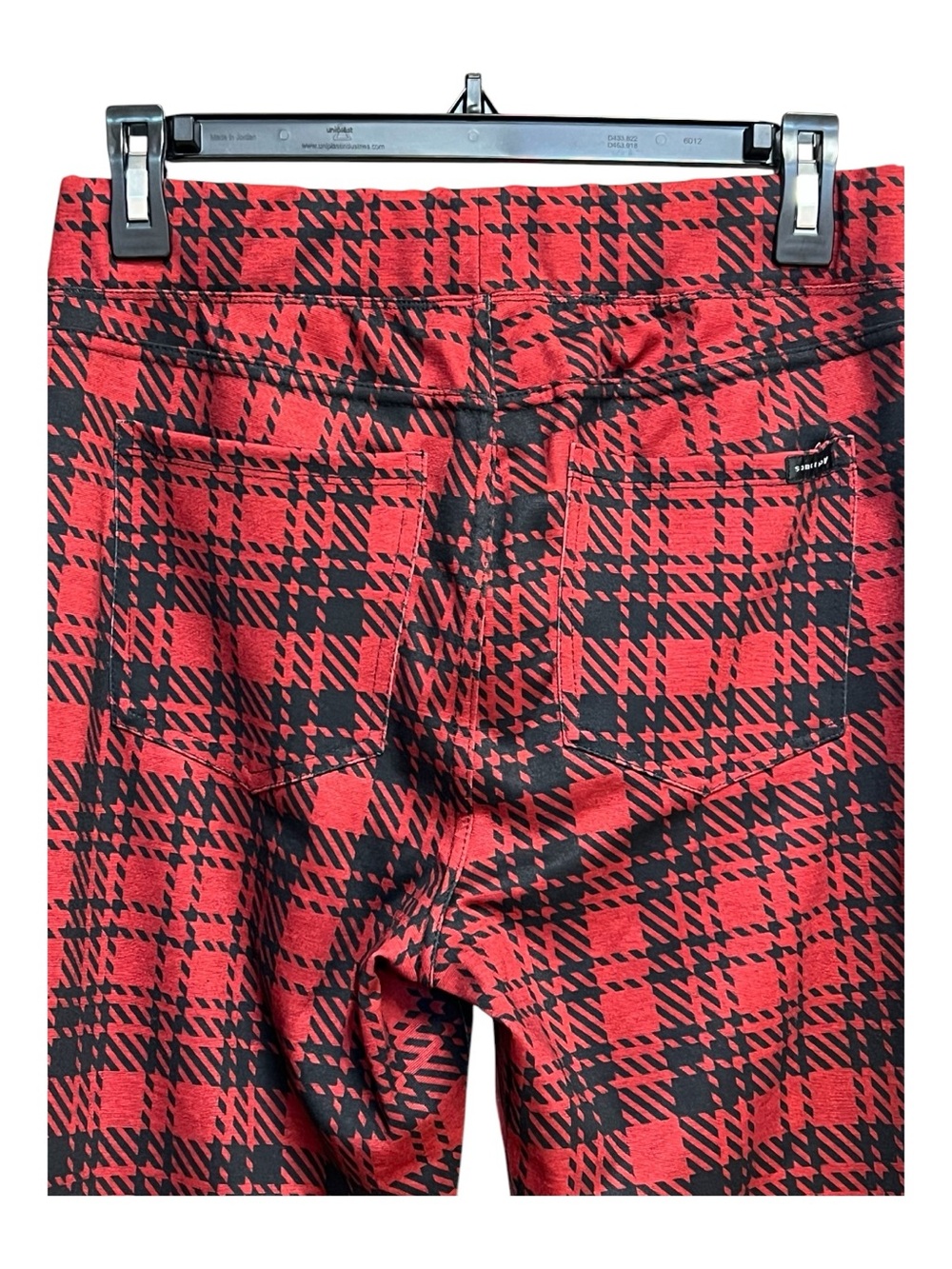🆕 NWT Sanctuary Red & Black Plaid Pull-On Pants | Size Medium - Picture 5 of 7